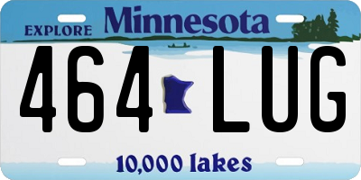 MN license plate 464LUG
