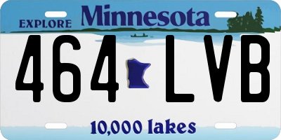 MN license plate 464LVB