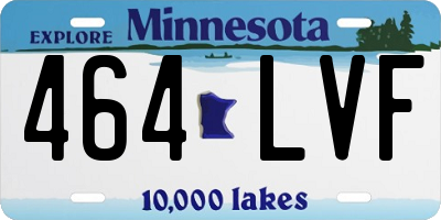 MN license plate 464LVF