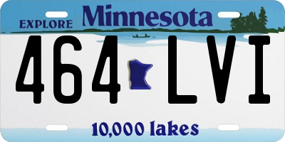 MN license plate 464LVI