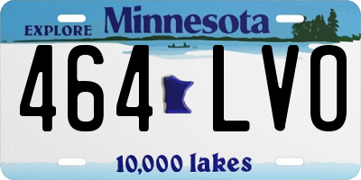 MN license plate 464LVO