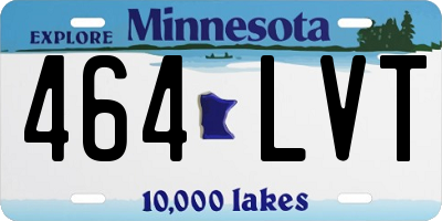 MN license plate 464LVT
