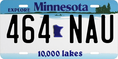 MN license plate 464NAU