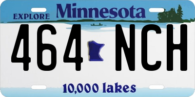 MN license plate 464NCH