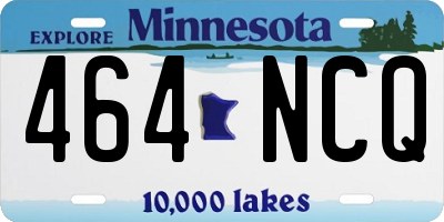 MN license plate 464NCQ