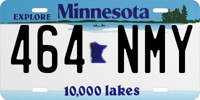 MN license plate 464NMY
