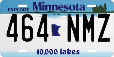 MN license plate 464NMZ