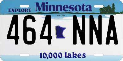 MN license plate 464NNA