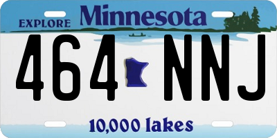 MN license plate 464NNJ
