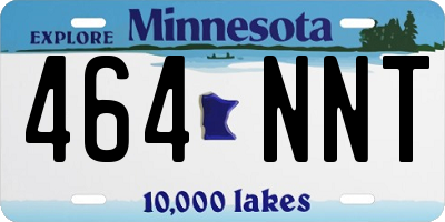 MN license plate 464NNT