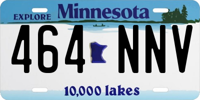 MN license plate 464NNV