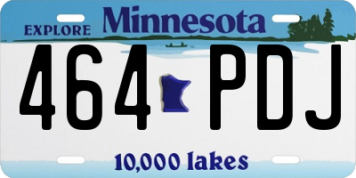 MN license plate 464PDJ