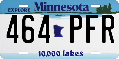 MN license plate 464PFR