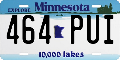 MN license plate 464PUI