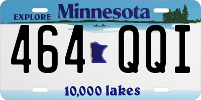 MN license plate 464QQI