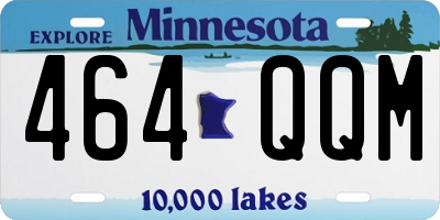 MN license plate 464QQM
