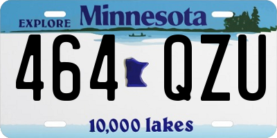 MN license plate 464QZU