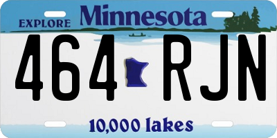 MN license plate 464RJN
