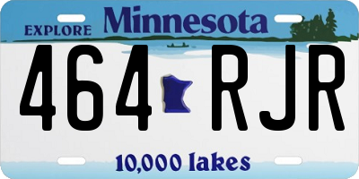 MN license plate 464RJR