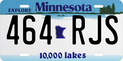 MN license plate 464RJS