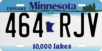 MN license plate 464RJV