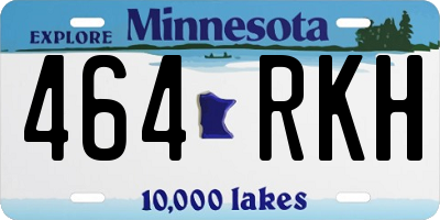 MN license plate 464RKH