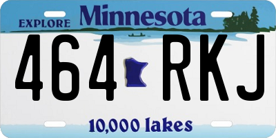 MN license plate 464RKJ