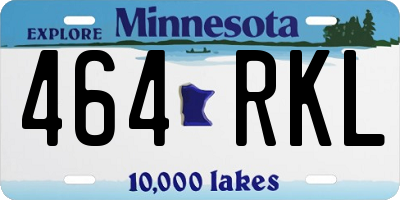 MN license plate 464RKL