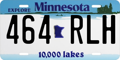 MN license plate 464RLH