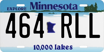 MN license plate 464RLL