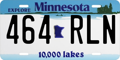 MN license plate 464RLN
