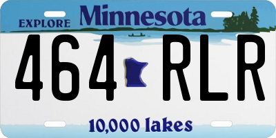 MN license plate 464RLR
