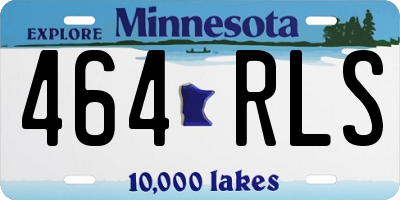 MN license plate 464RLS