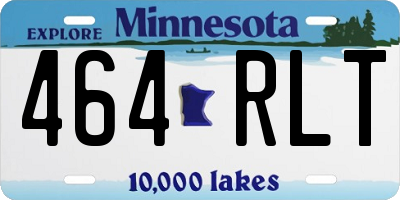 MN license plate 464RLT