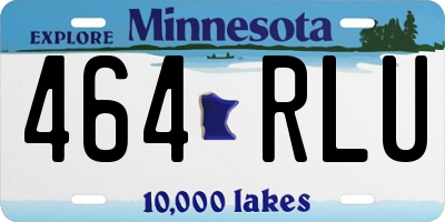MN license plate 464RLU