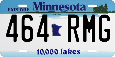 MN license plate 464RMG