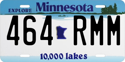 MN license plate 464RMM