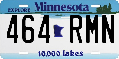 MN license plate 464RMN