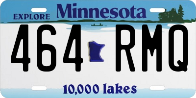 MN license plate 464RMQ