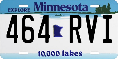 MN license plate 464RVI