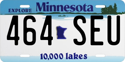 MN license plate 464SEU