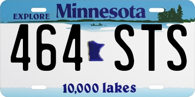 MN license plate 464STS