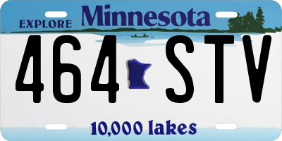 MN license plate 464STV