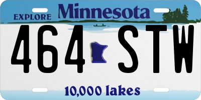 MN license plate 464STW