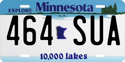 MN license plate 464SUA