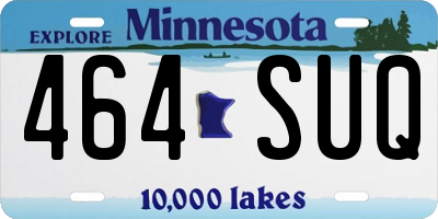 MN license plate 464SUQ