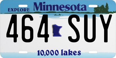 MN license plate 464SUY