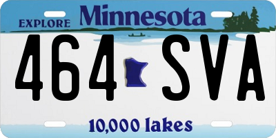 MN license plate 464SVA