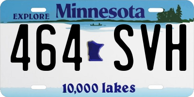 MN license plate 464SVH