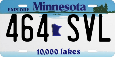 MN license plate 464SVL